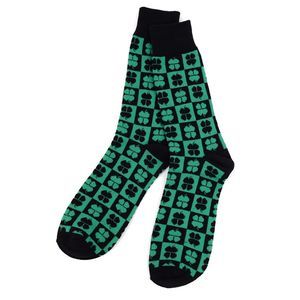 Mens Four Leaf Clover Socks St. Patricks Day Socks Shamrock Socks Gift for Him